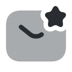 Sms Star SVG Icon